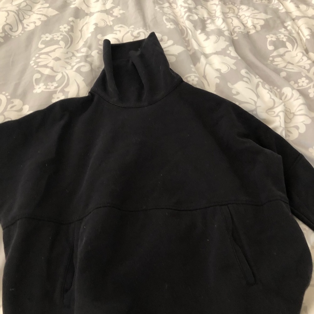 Black North Face poncho